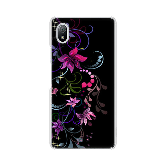 Xperia Ace III SO-53C docomo 高画質仕上げ 背面印刷 ハードケース 【263 闇に浮かぶ華】