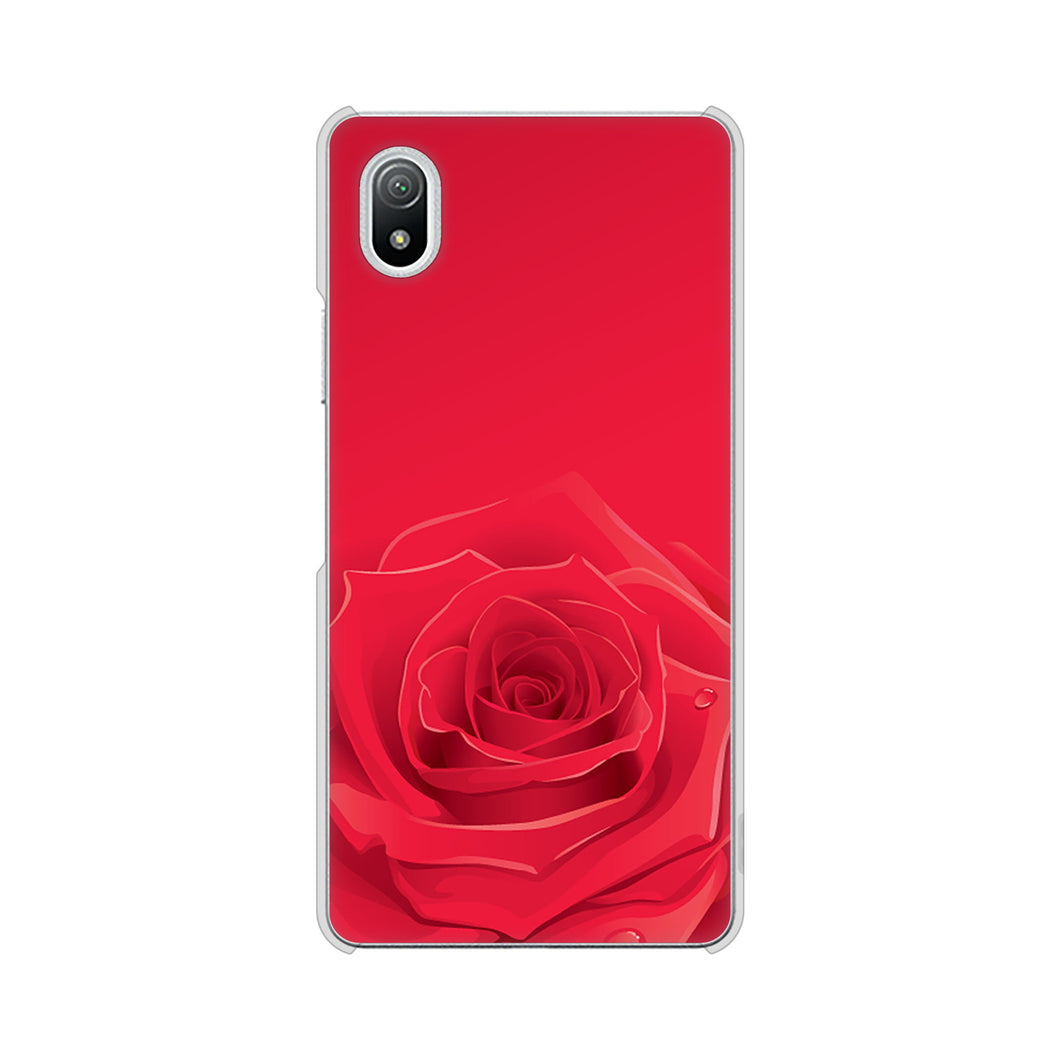 Xperia Ace III SO-53C docomo 高画質仕上げ 背面印刷 ハードケース バラ