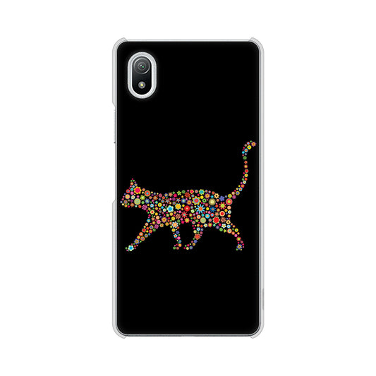 Xperia Ace III SO-53C docomo 高画質仕上げ 背面印刷 ハードケース 【406 カラフルキャット】