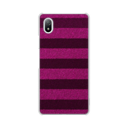 Xperia Ace III SO-53C docomo 高画質仕上げ 背面印刷 ハードケース シンプルボーダー