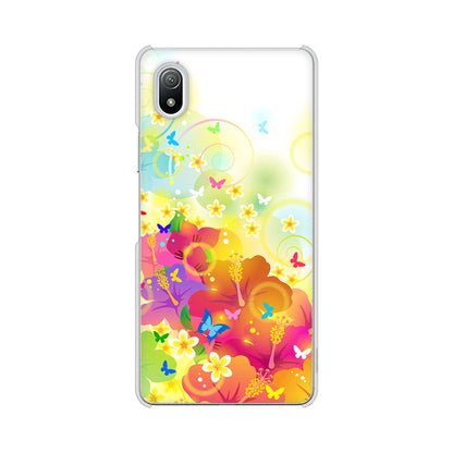 Xperia Ace III SO-53C docomo 高画質仕上げ 背面印刷 ハードケース バタフライ