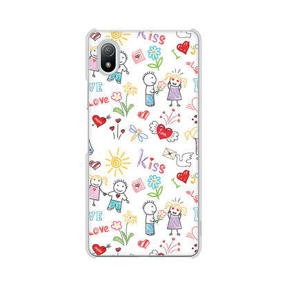 Xperia Ace III SO-53C docomo 高画質仕上げ 背面印刷 ハードケース カップル＆ファミリー