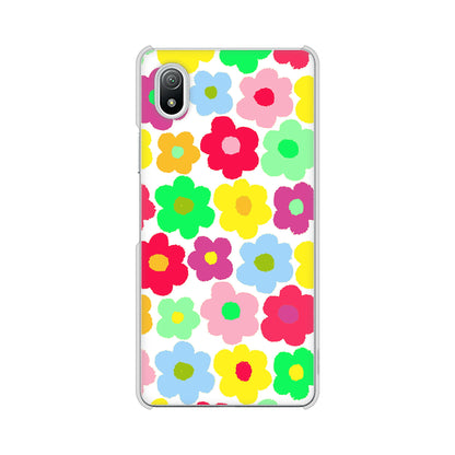 Xperia Ace III SO-53C docomo 高画質仕上げ 背面印刷 ハードケース ルーズフラワー