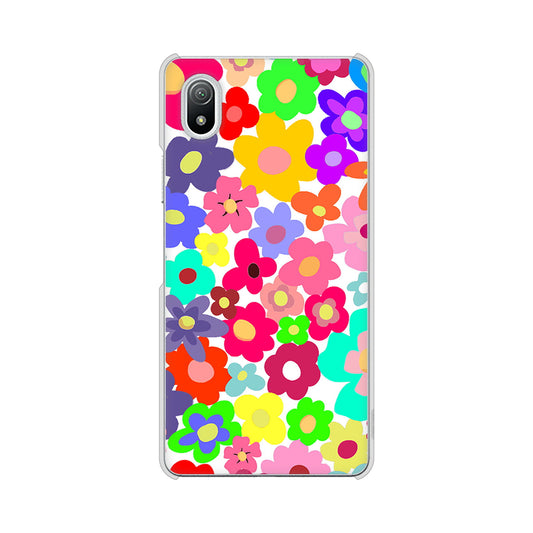 Xperia Ace III SO-53C docomo 高画質仕上げ 背面印刷 ハードケース ルーズフラワー