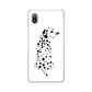 Xperia Ace III SO-53C docomo 高画質仕上げ 背面印刷 ハードケース 【1038 振り向くダルメシアン（WH）】