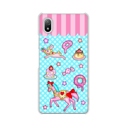 Xperia Ace III SO-53C docomo 高画質仕上げ 背面印刷 ハードケース むかいあぐる メリーゴーランド