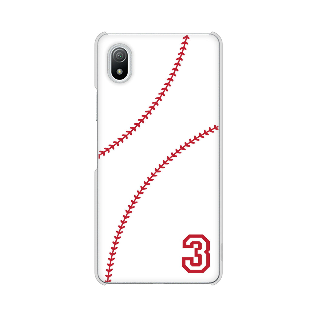 Xperia Ace III SO-53C docomo 高画質仕上げ 背面印刷 ハードケース baseball