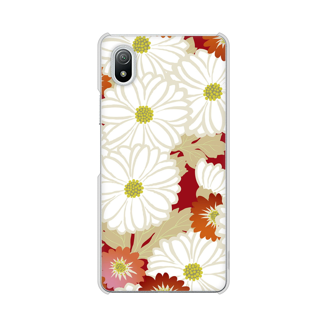 Xperia Ace III SO-53C docomo 高画質仕上げ 背面印刷 ハードケース 和花柄