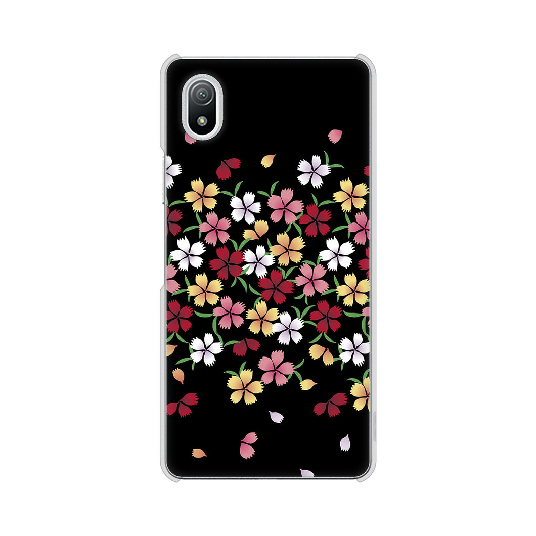 Xperia Ace III SO-53C docomo 高画質仕上げ 背面印刷 ハードケース 和花柄