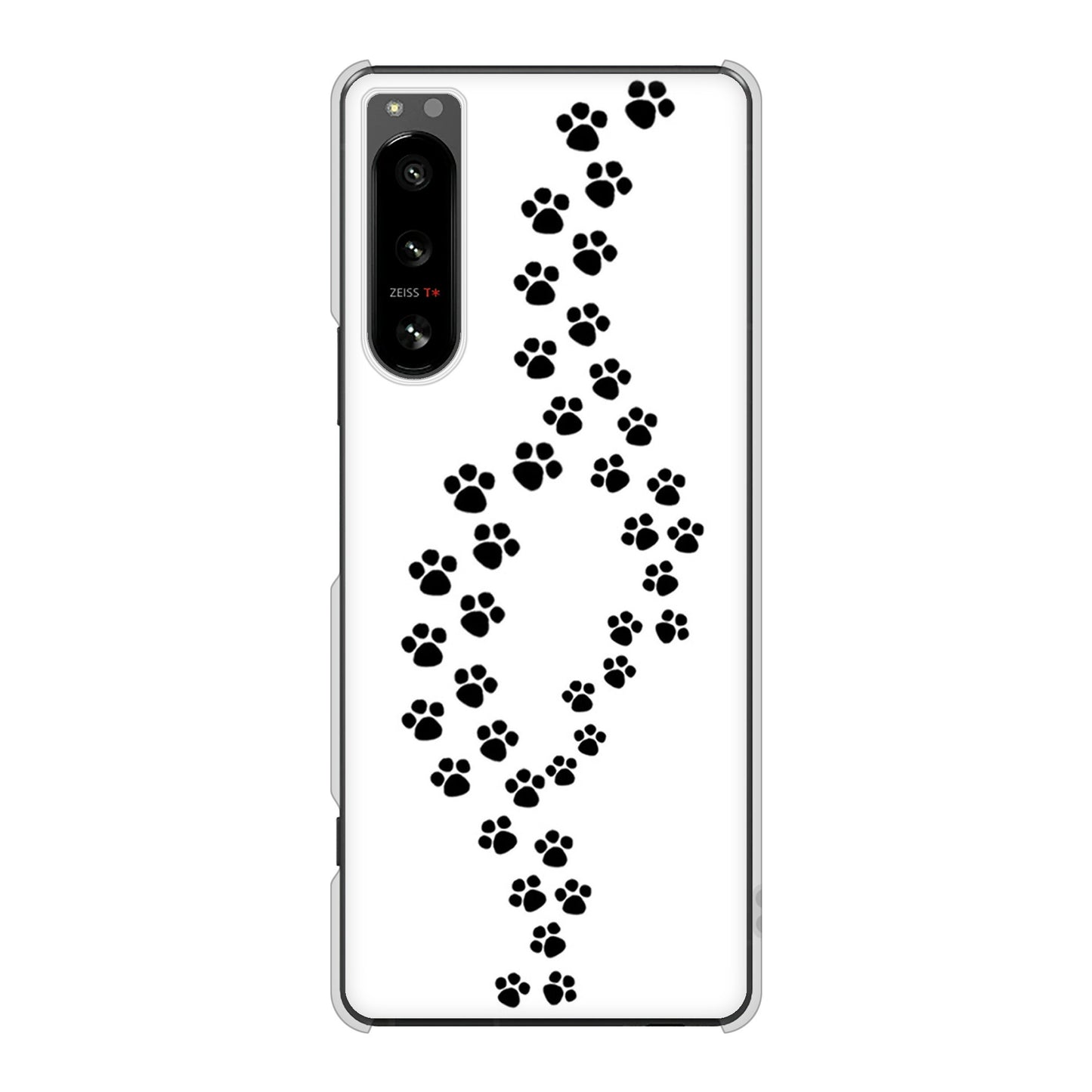 Xperia 5 IV SO-54C docomo 高画質仕上げ 背面印刷 ハードケース 【066 あしあと】