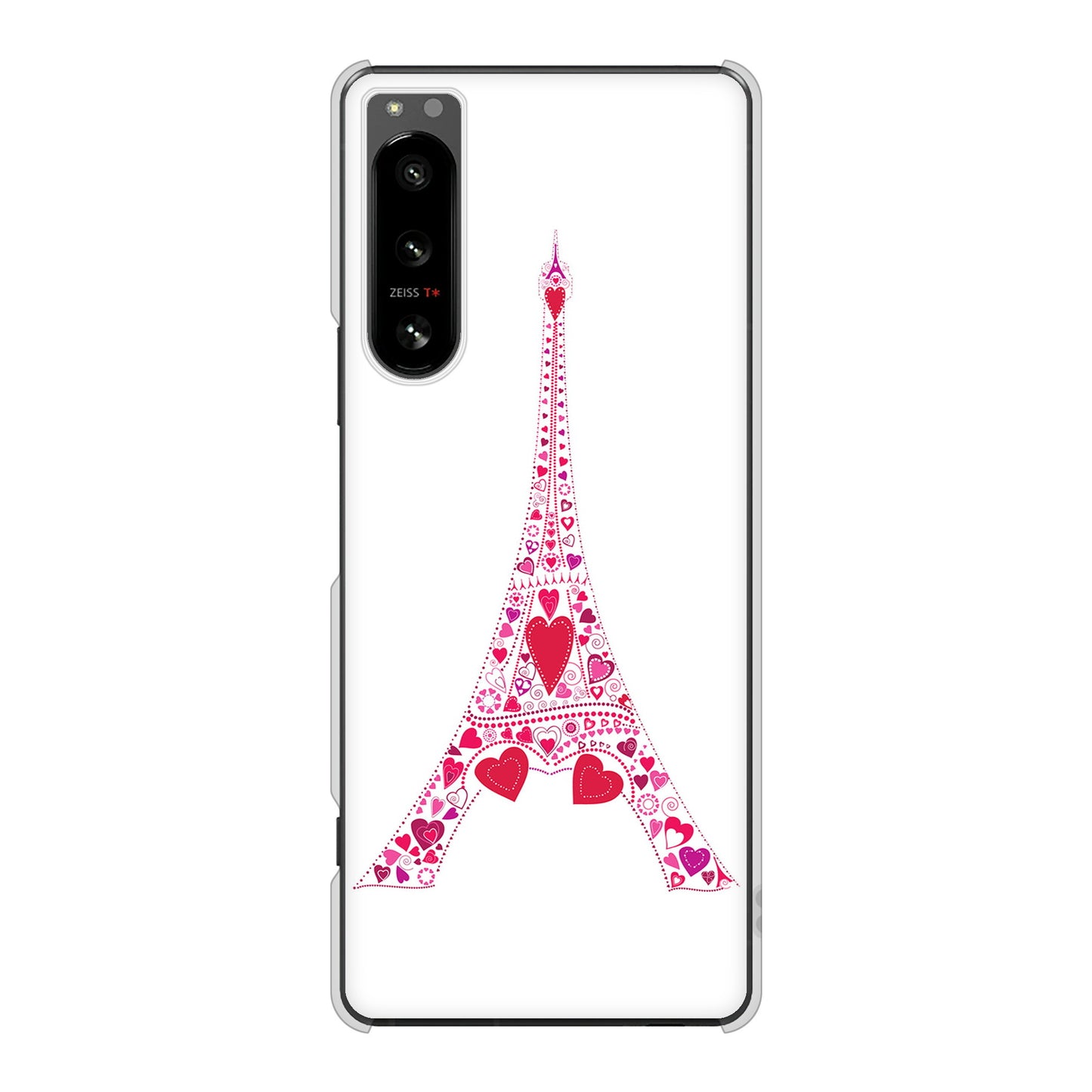 Xperia 5 IV SO-54C docomo 高画質仕上げ 背面印刷 ハードケース LOVE フランス