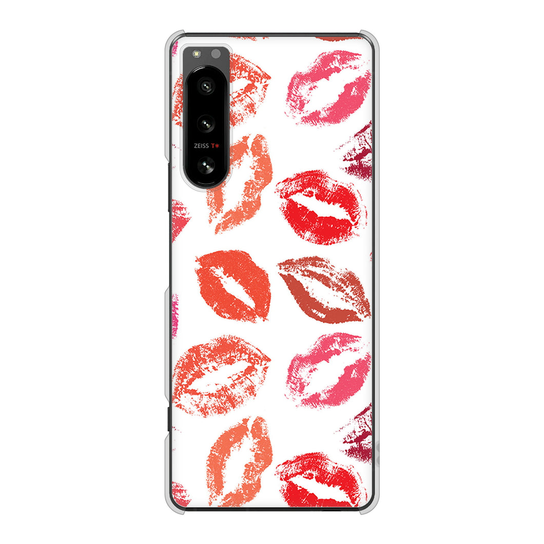 Xperia 5 IV SO-54C docomo 高画質仕上げ 背面印刷 ハードケース 【734 キスkissキス】