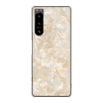Xperia 5 IV SO-54C docomo 高画質仕上げ 背面印刷 ハードケース 大理石BK