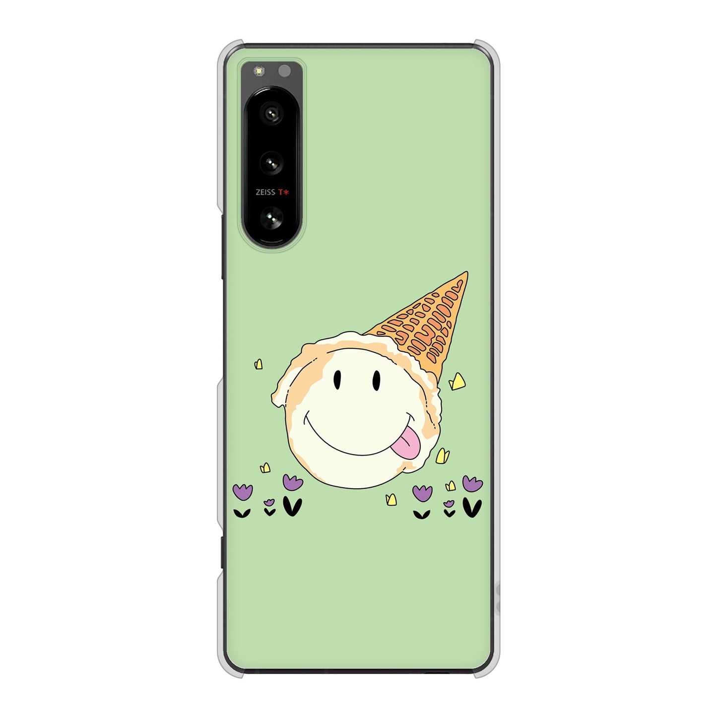 Xperia 5 IV SO-54C docomo 高画質仕上げ 背面印刷 ハードケース スイーツイラスト