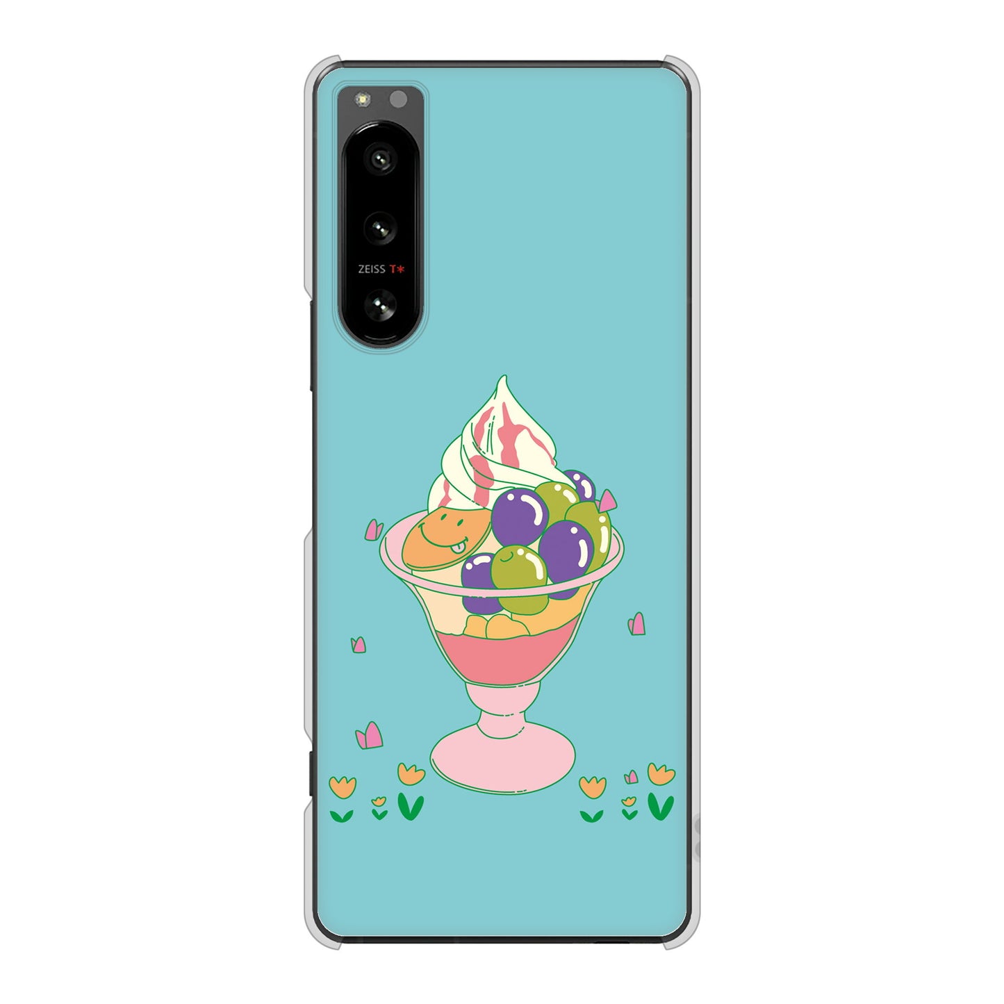 Xperia 5 IV SO-54C docomo 高画質仕上げ 背面印刷 ハードケース スイーツイラスト