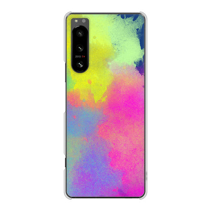 Xperia 5 IV SO-54C docomo 高画質仕上げ 背面印刷 ハードケース パステルアート