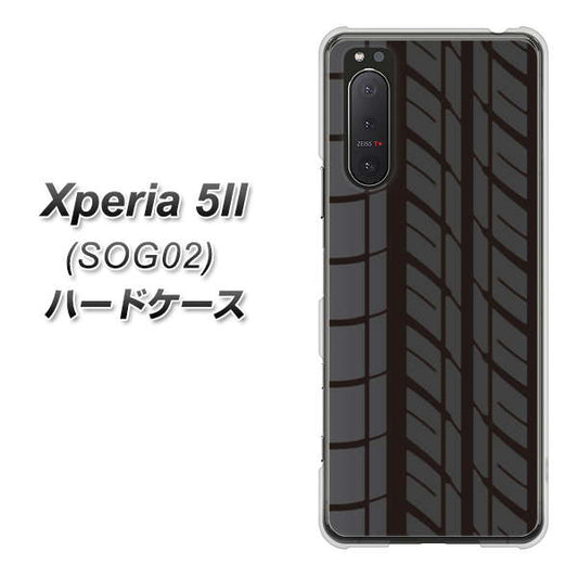 au エクスペリア5II SOG02 高画質仕上げ 背面印刷 ハードケース【IB931 タイヤ】