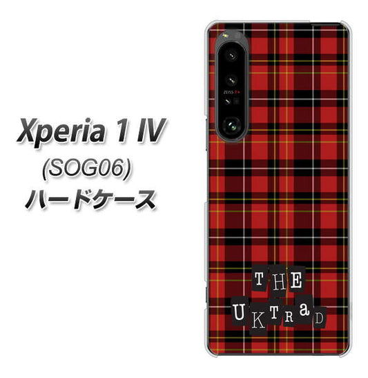 Xperia 1 IV SOG06 au 高画質仕上げ 背面印刷 ハードケース【547 THEチェック】