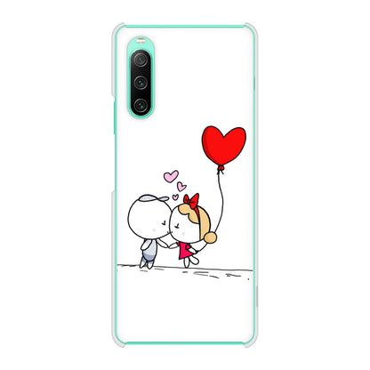 Xperia 10 IV SOG07 au 高画質仕上げ 背面印刷 ハードケース カップル