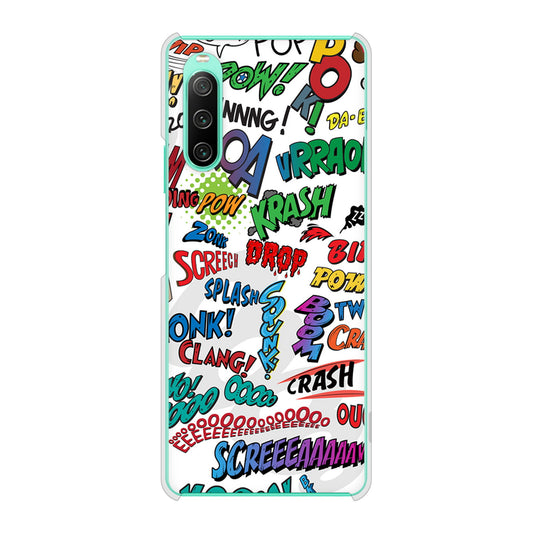 Xperia 10 IV SOG07 au 高画質仕上げ 背面印刷 ハードケース 【271 アメリカン キャッチコピー】