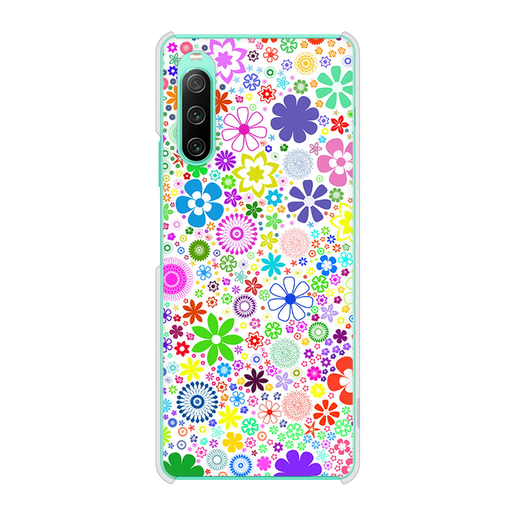 Xperia 10 IV SOG07 au 高画質仕上げ 背面印刷 ハードケース リバティプリント