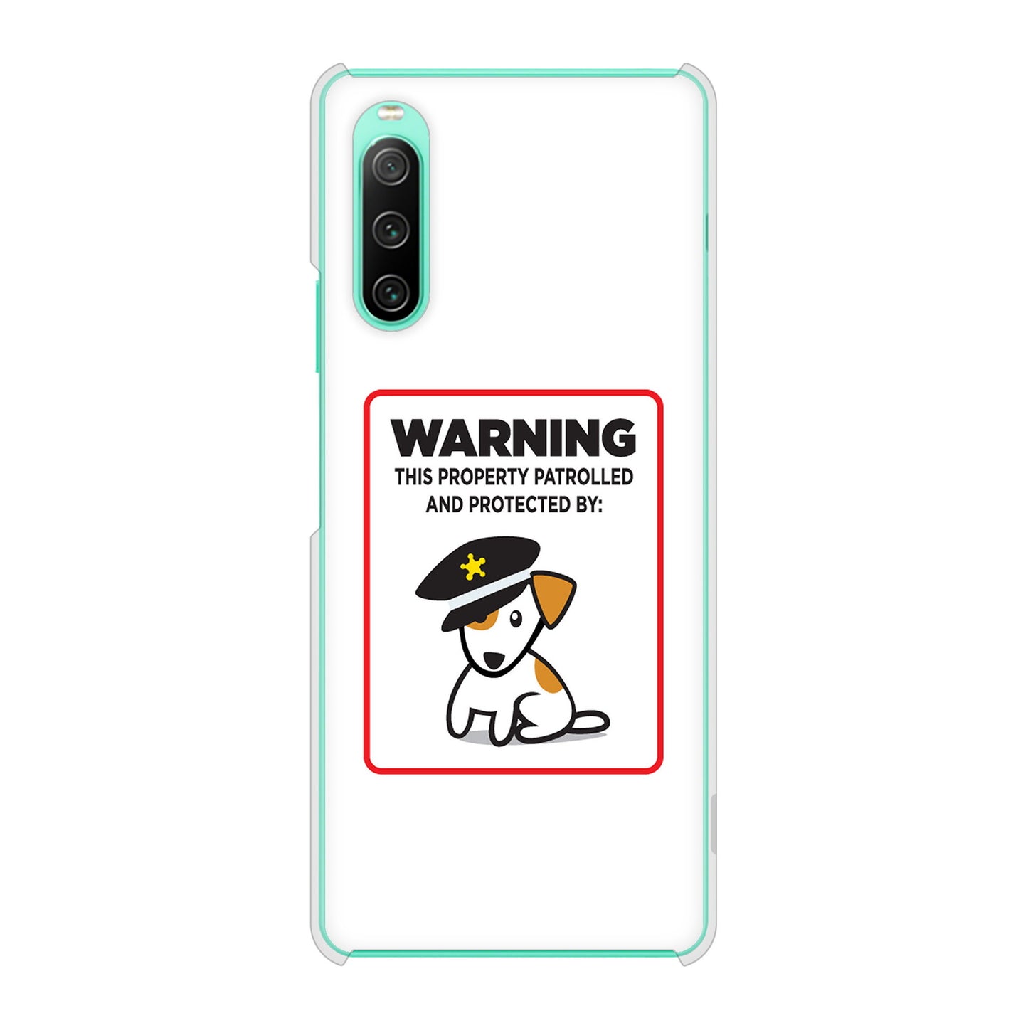 Xperia 10 IV SOG07 au 高画質仕上げ 背面印刷 ハードケース 【374 猛犬注意】