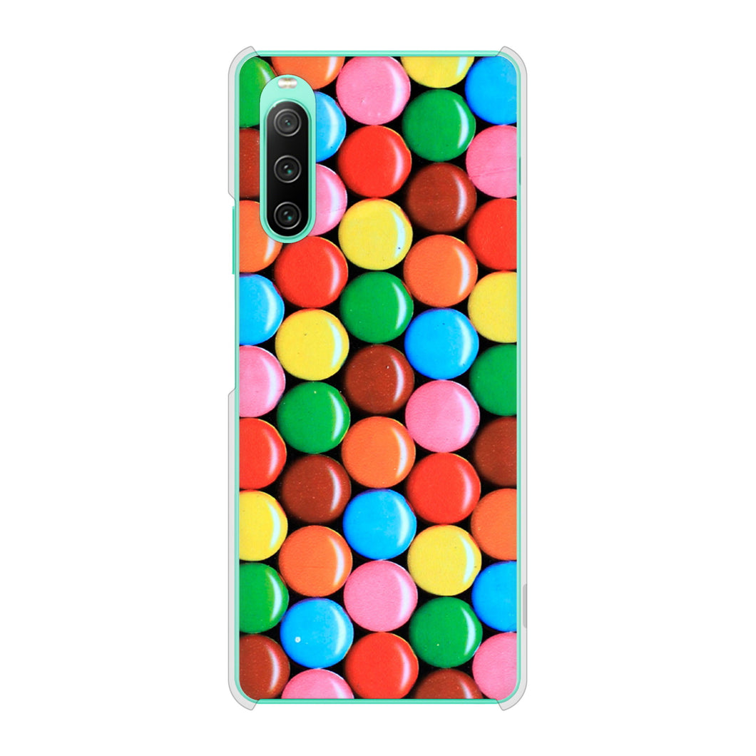 Xperia 10 IV SOG07 au 高画質仕上げ 背面印刷 ハードケース スイーツ