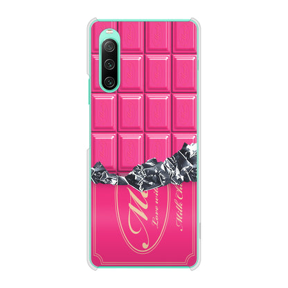 Xperia 10 IV SOG07 au 高画質仕上げ 背面印刷 ハードケース 板チョコ