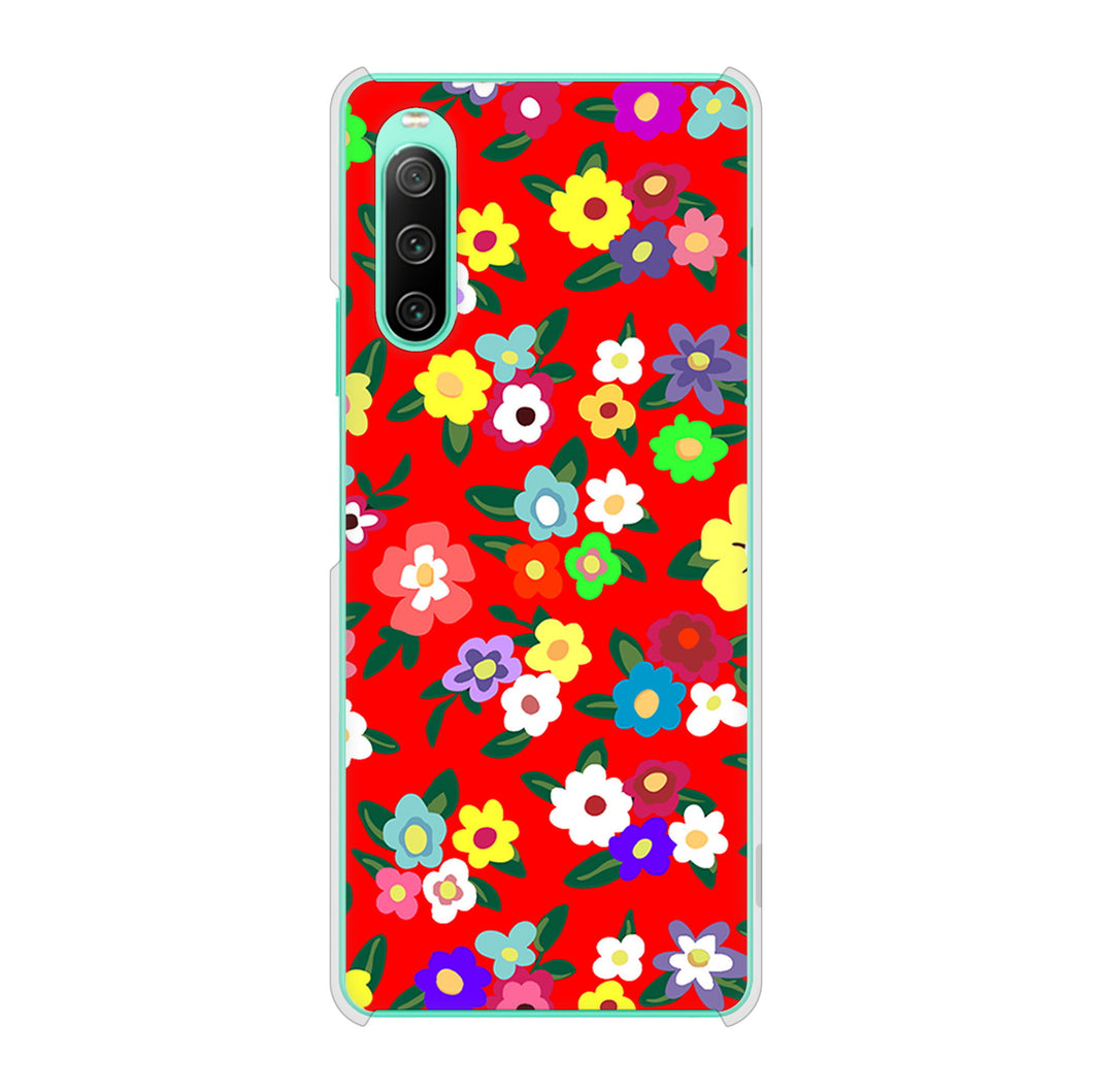 Xperia 10 IV SOG07 au 高画質仕上げ 背面印刷 ハードケース リバティプリント