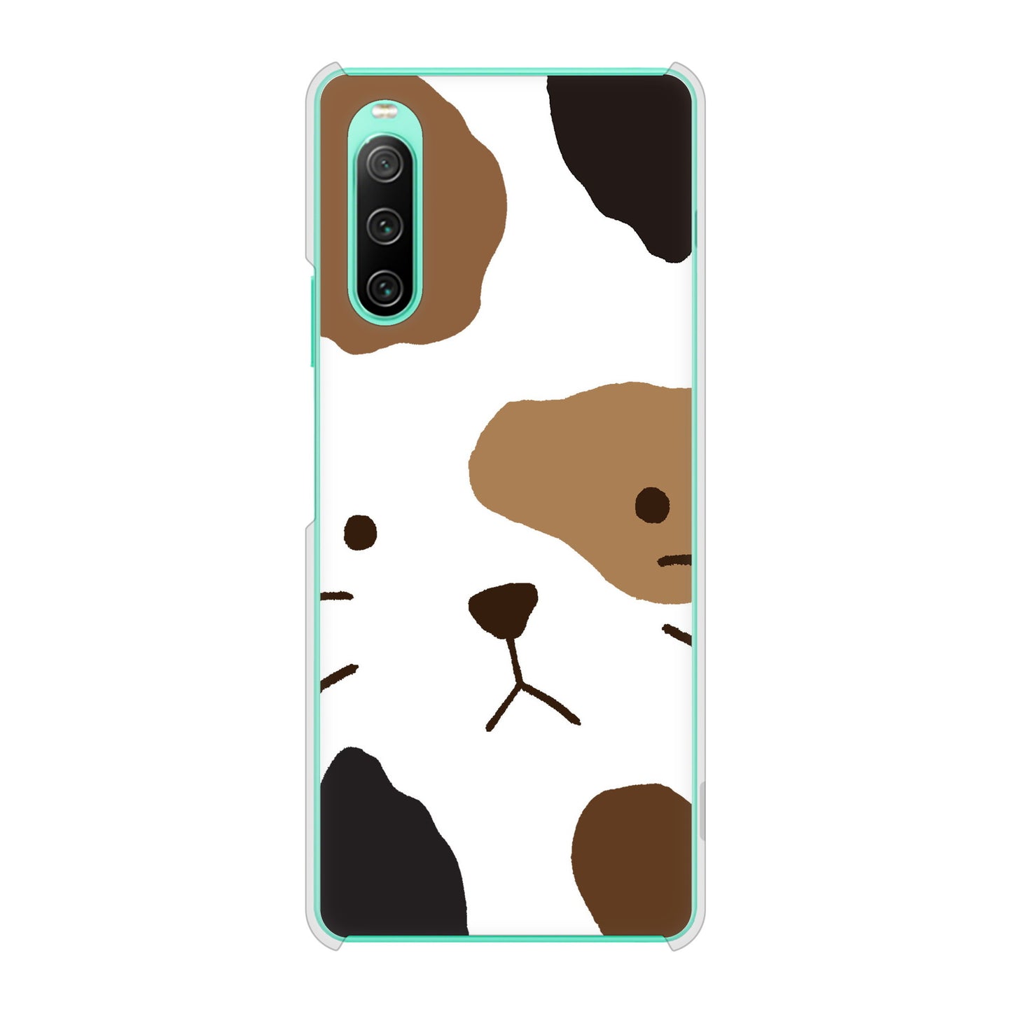 Xperia 10 IV SOG07 au 高画質仕上げ 背面印刷 ハードケース 【IA801 みけ】