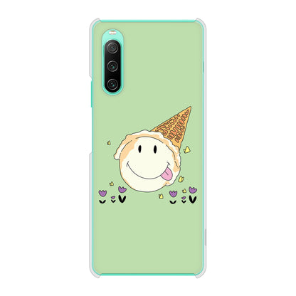 Xperia 10 IV SOG07 au 高画質仕上げ 背面印刷 ハードケース スイーツイラスト