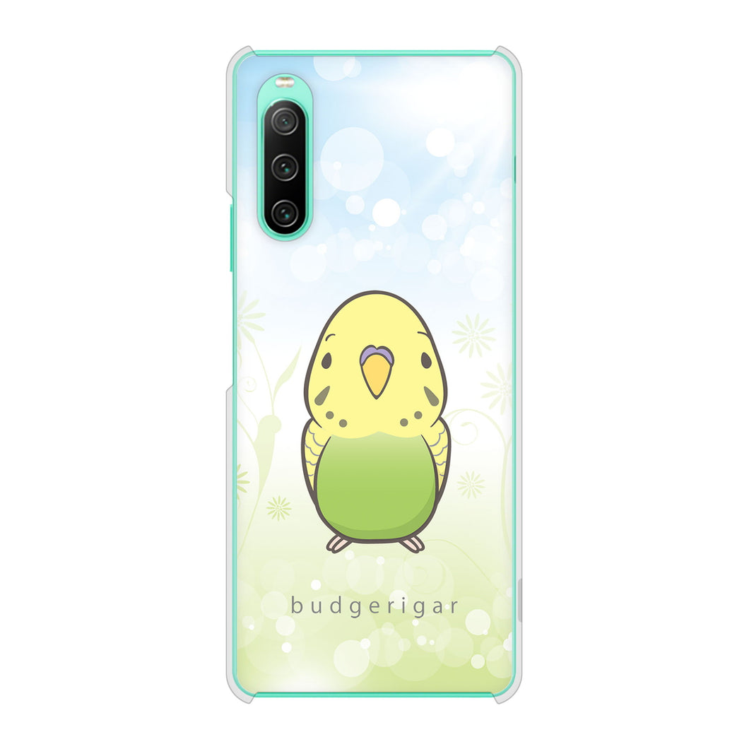 Xperia 10 IV SOG07 au 高画質仕上げ 背面印刷 ハードケース セキセイインコ