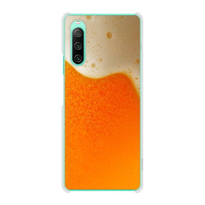 Xperia 10 IV SOG07 au 高画質仕上げ 背面印刷 ハードケース 生ビール