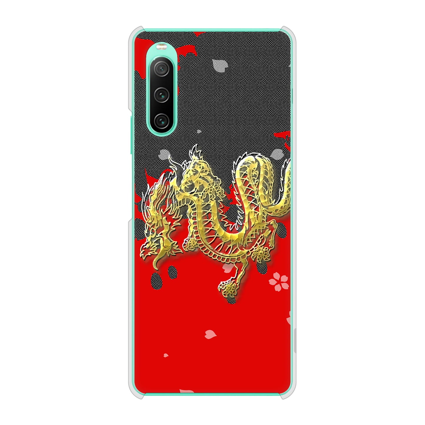 Xperia 10 IV SOG07 au 高画質仕上げ 背面印刷 ハードケース 和竜
