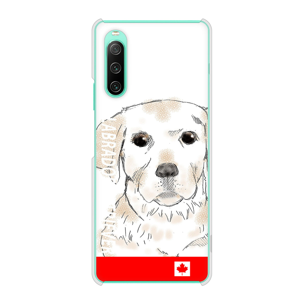 Xperia 10 IV SOG07 au 高画質仕上げ 背面印刷 ハードケース ラブラドールレトリバー