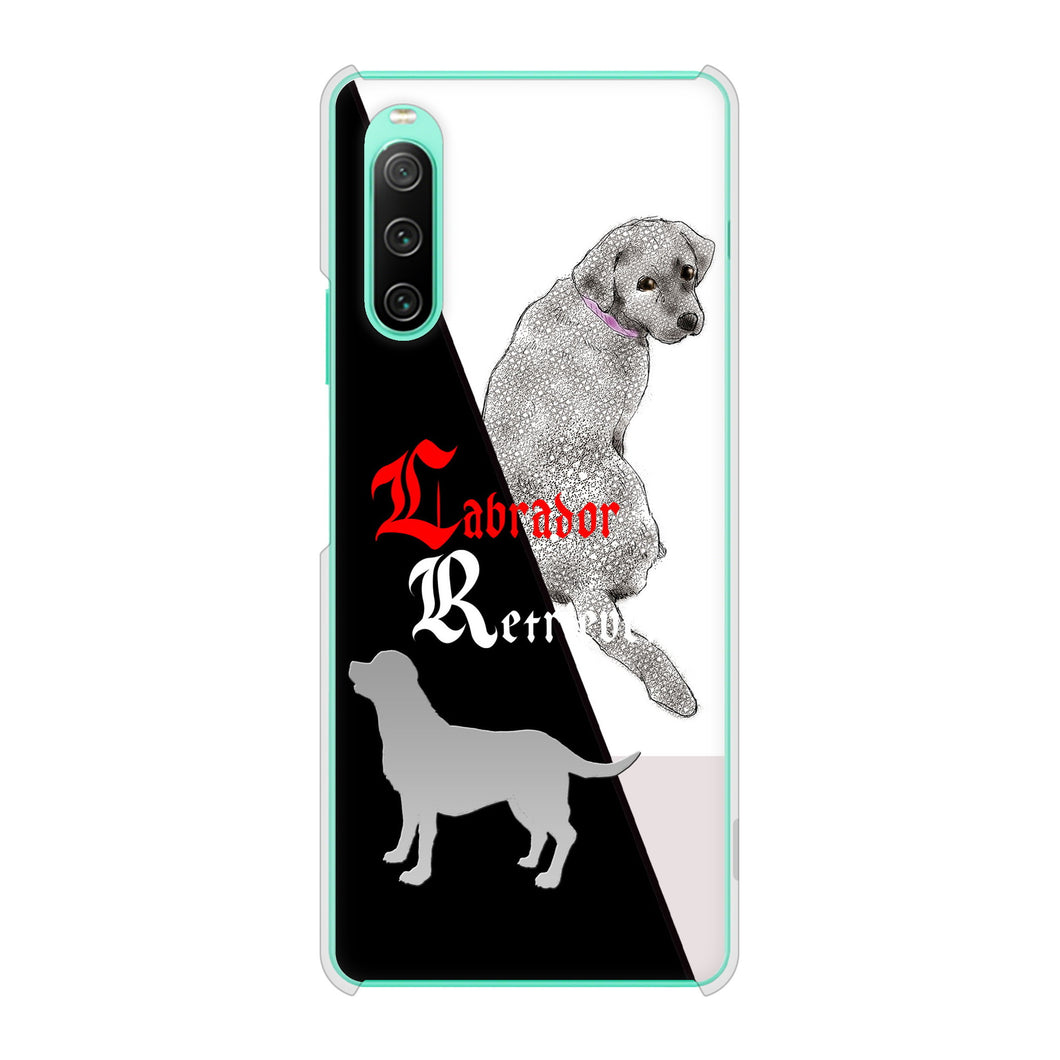 Xperia 10 IV SOG07 au 高画質仕上げ 背面印刷 ハードケース ラブラドールレトリバー