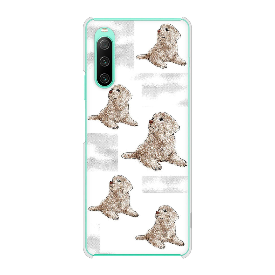 Xperia 10 IV SOG07 au 高画質仕上げ 背面印刷 ハードケース ラブラドールレトリバー