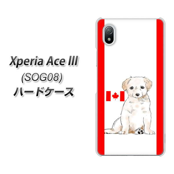 Xperia Ace III SOG08 au 高画質仕上げ 背面印刷 ハードケース【YD824 ラブラドールレトリバー05】