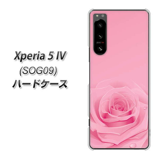 Xperia 5 IV SOG09 au 高画質仕上げ 背面印刷 ハードケース【401 ピンクのバラ】