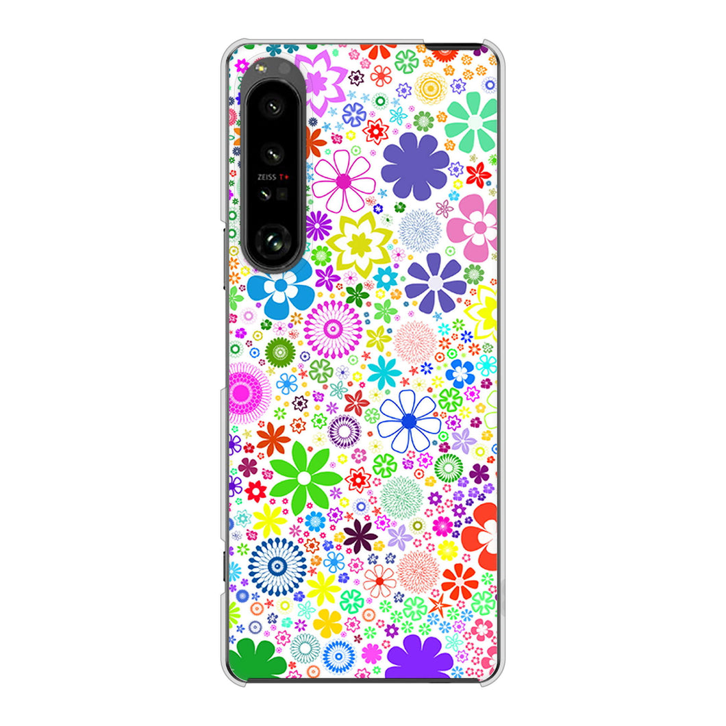 Xperia 1 V SOG10 au 高画質仕上げ 背面印刷 ハードケースリバティプリント