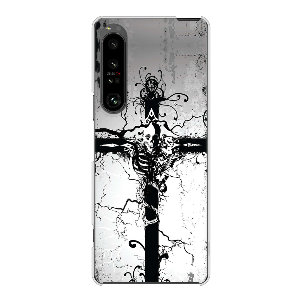 Xperia 1 V SOG10 au 高画質仕上げ 背面印刷 ハードケース 【432 張付の骸】