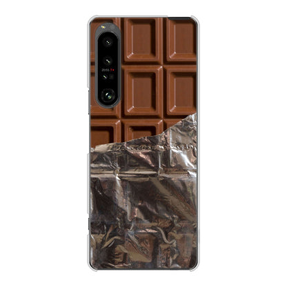 Xperia 1 V SOG10 au 高画質仕上げ 背面印刷 ハードケース板チョコ