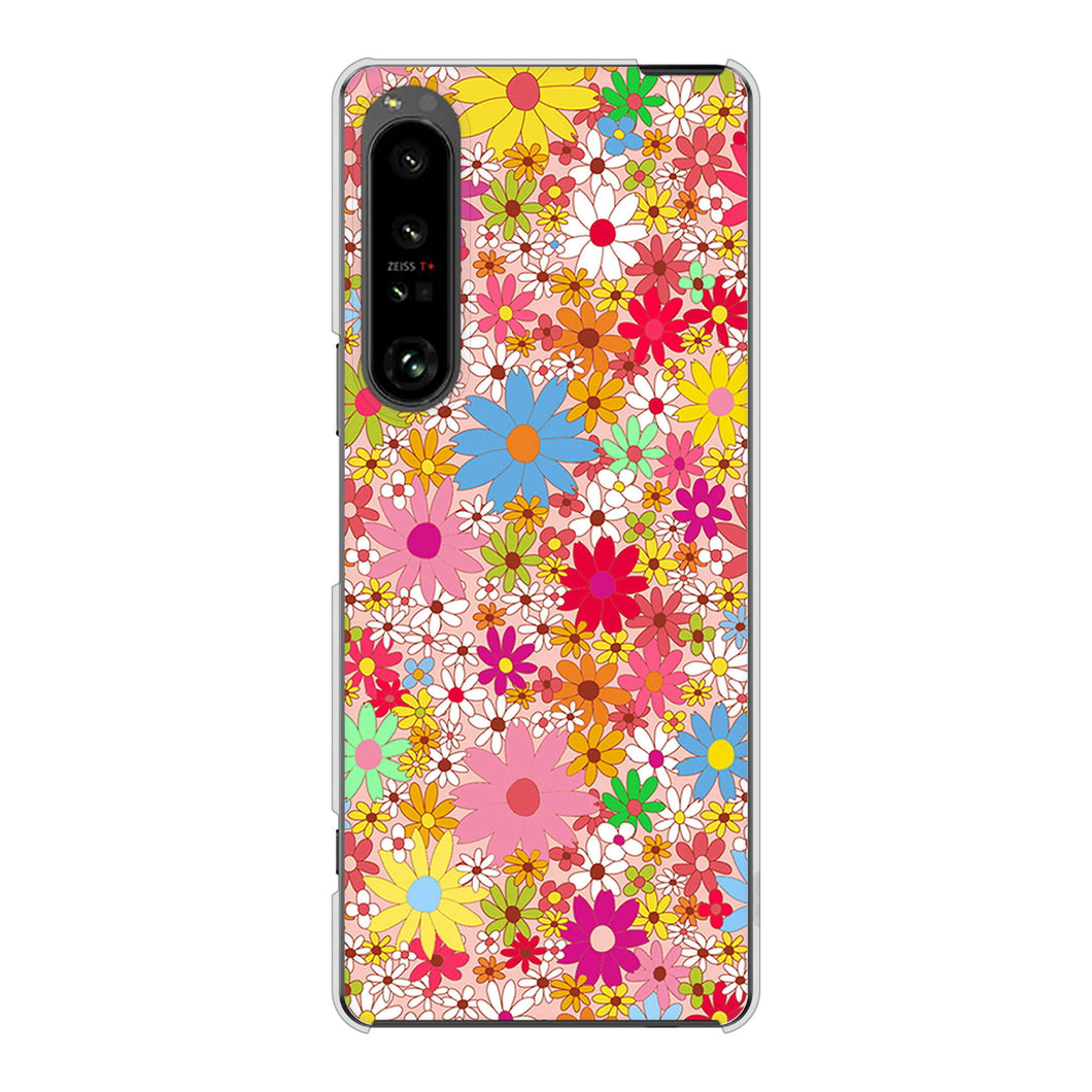 Xperia 1 V SOG10 au 高画質仕上げ 背面印刷 ハードケースリバティプリント