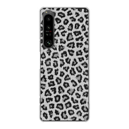 Xperia 1 V SOG10 au 高画質仕上げ 背面印刷 ハードケースヒョウ柄ベーシックS