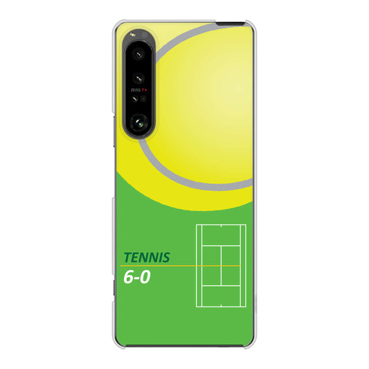 Xperia 1 V SOG10 au 高画質仕上げ 背面印刷 ハードケース 【IB920 TENNIS】