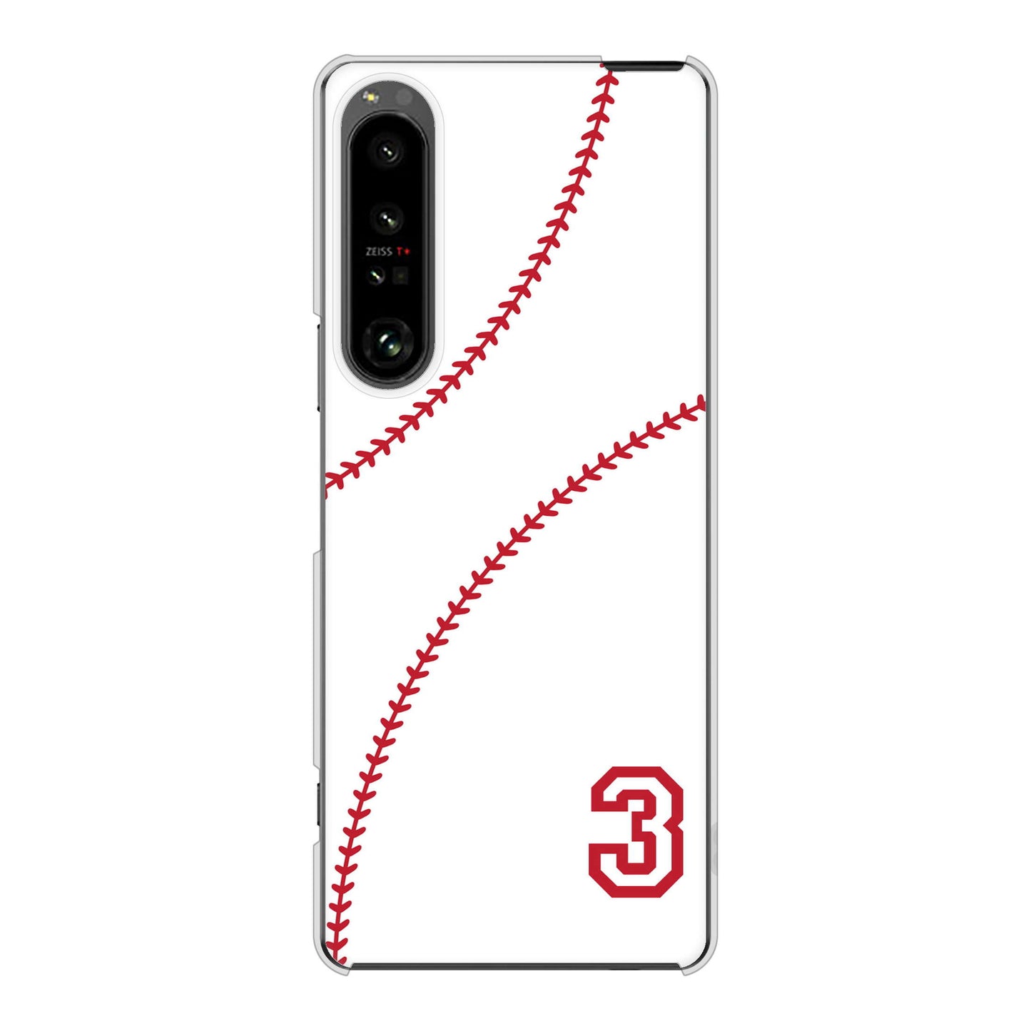 Xperia 1 V SOG10 au 高画質仕上げ 背面印刷 ハードケースbaseball