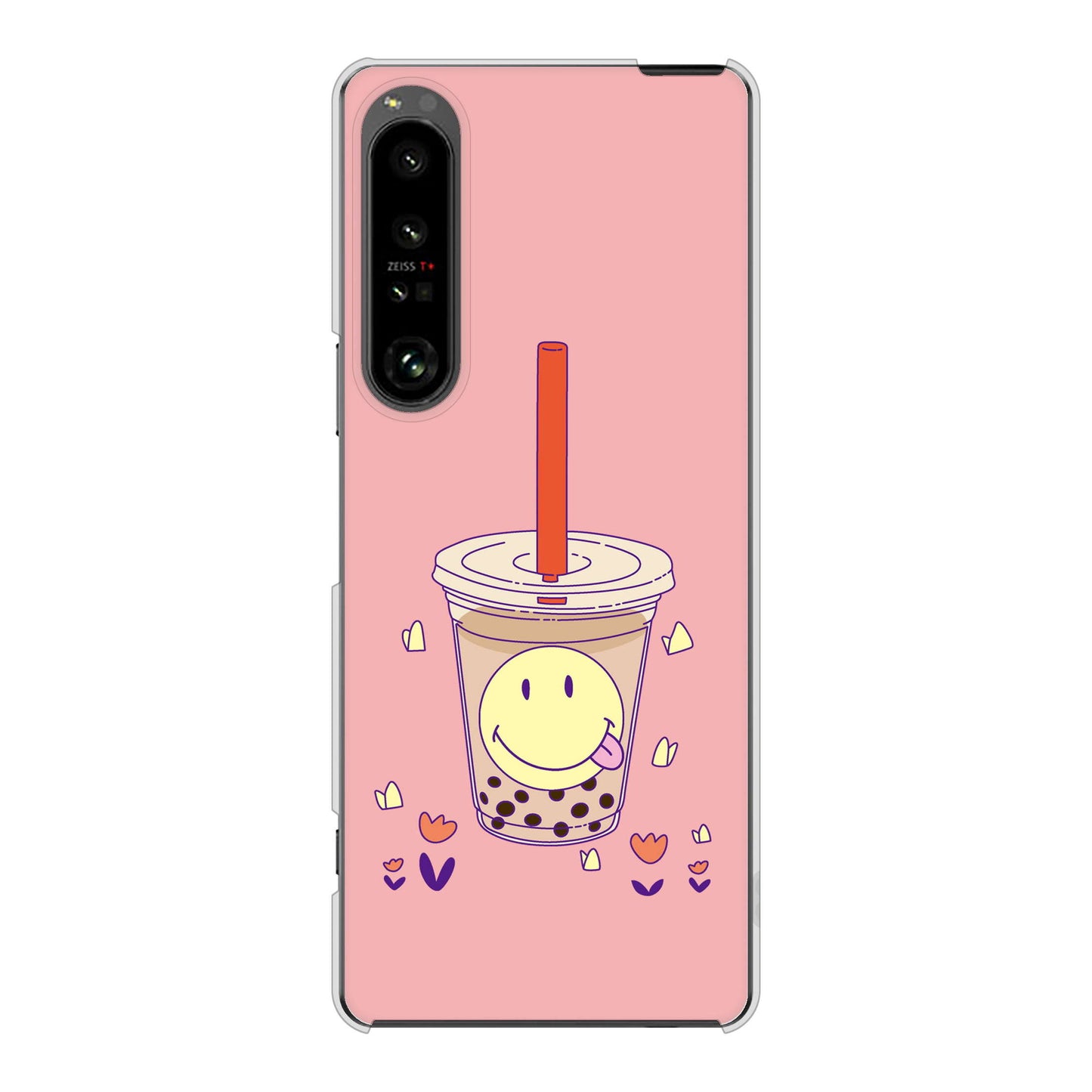 Xperia 1 V SOG10 au 高画質仕上げ 背面印刷 ハードケーススイーツイラスト