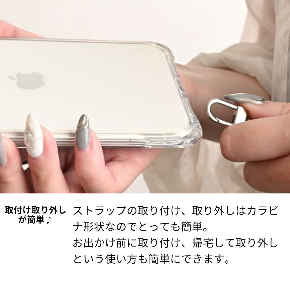 iPhone12 スマホショルダー 【 TPUクリアケース 3連紐ストラップ付 】