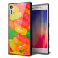 au エクスペリアXZ SOV34 強化ガラス＆TPUスマホケース ガラプリ【449 ジェリービーンズ】