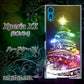 au エクスペリアXZ SOV34 高画質仕上げ 背面印刷 ハードケース【722 レインボークリスマス】